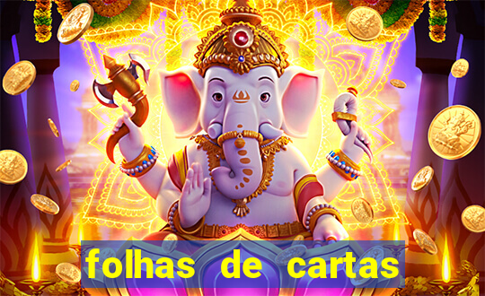 folhas de cartas para imprimir